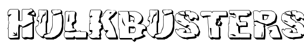 Hulkbusters font