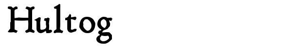 Hultog font