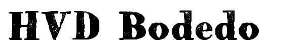 HVD Bodedo font