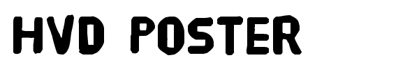 HVD Poster font