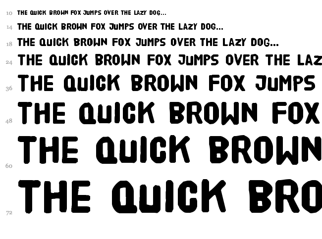 HVD Poster font waterfall