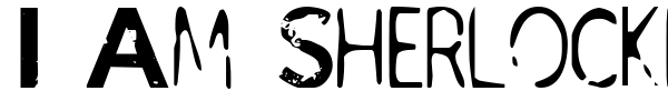 I Am Sherlocked font