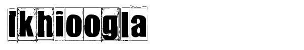 Ikhioogla font