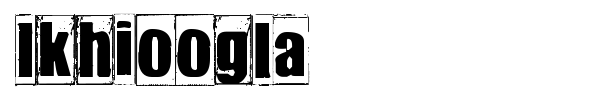 Ikhioogla font preview