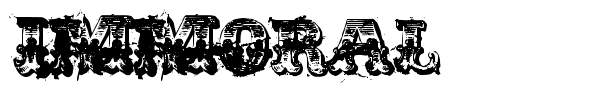 Immoral font
