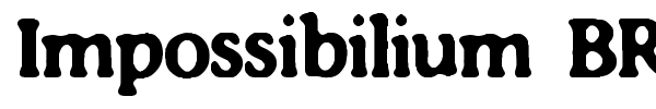 Impossibilium BRK font