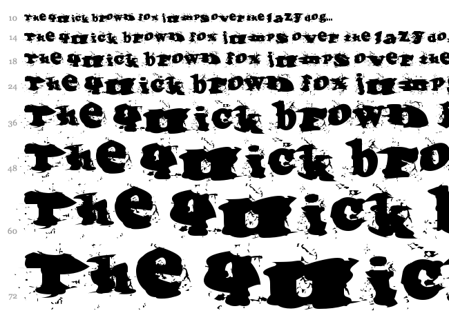 Incantation font waterfall