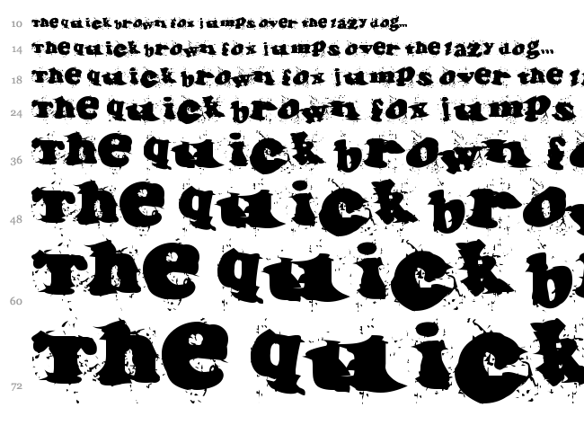 Incantation font waterfall