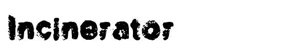 Incinerator font
