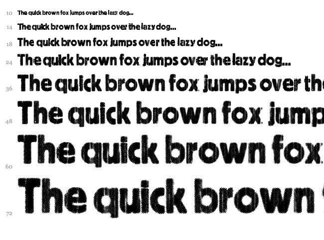 Indie Press font waterfall