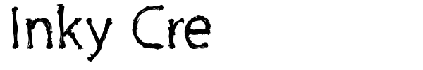 Inky Cre font