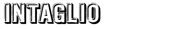 Intaglio font