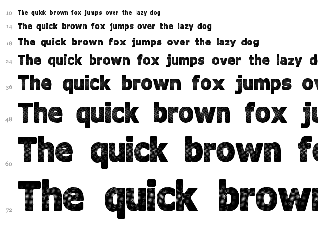 Inter Fade font waterfall