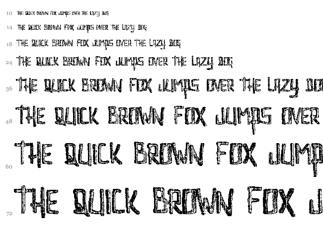 Interstellar Erosion font waterfall