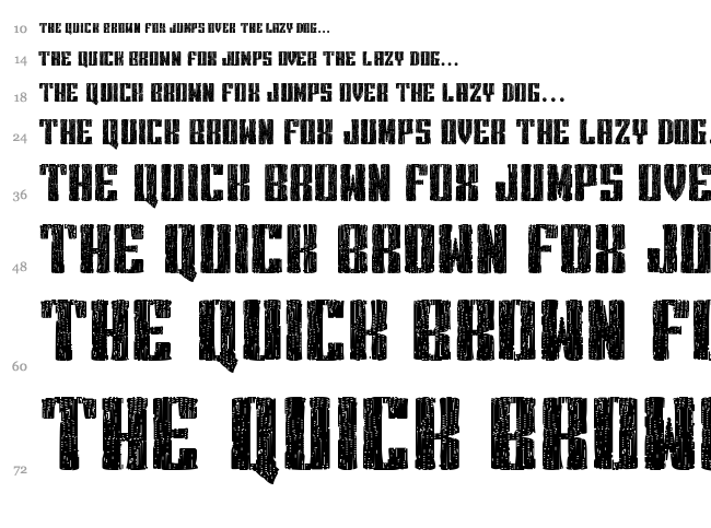 Intransigencia font waterfall