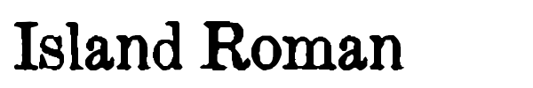 Island Roman font