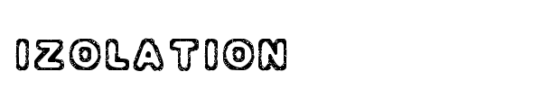 Izolation font
