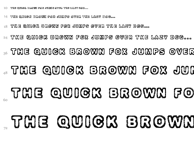Izolation font waterfall