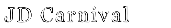 JD Carnival font preview