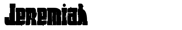 Jeremiah font