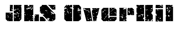 JLS OverKill Grunge font preview