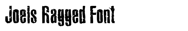 Joels Ragged Font font preview