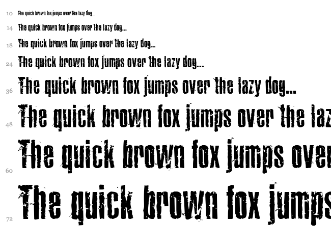Joels Ragged Font font waterfall