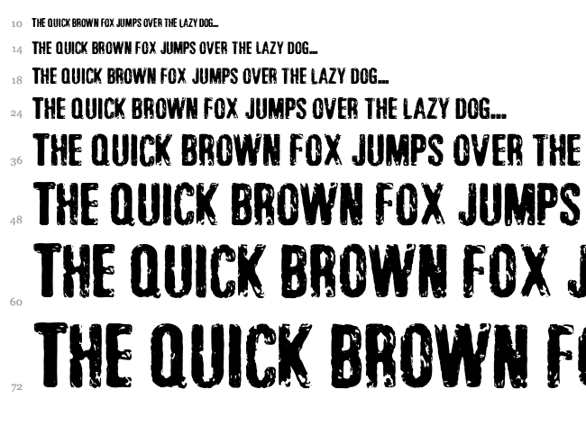 Jonze & Jonzing font waterfall