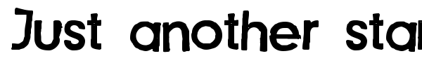 Just another stamp font