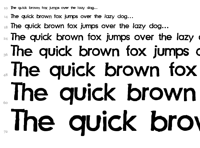 Just another stamp font waterfall