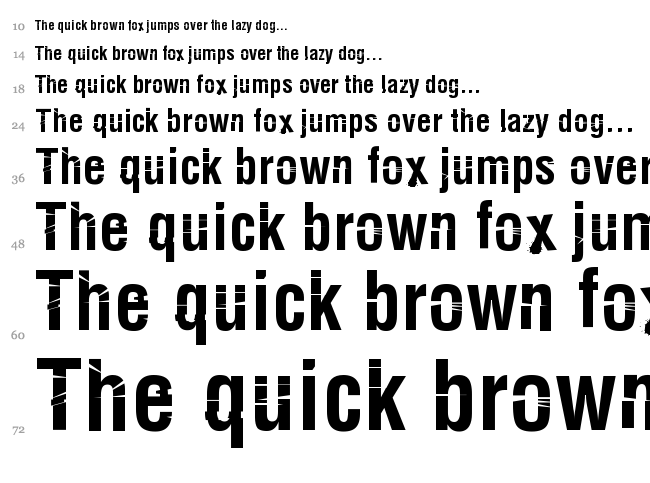 Keetano Katana font waterfall