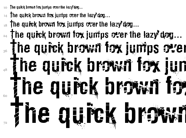 Keetano Katana font waterfall