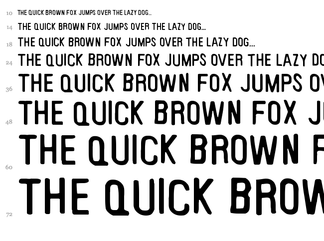 Keyboard Plaque font waterfall