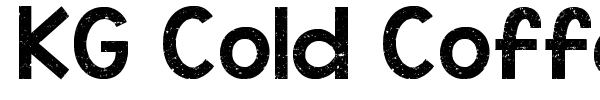 KG Cold Coffee font