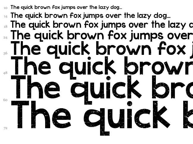 KG Cold Coffee font waterfall