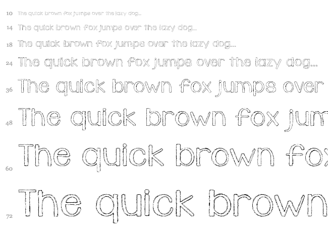 KG Daylight font waterfall
