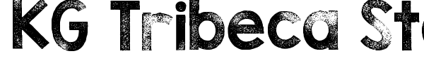 KG Tribeca Stamp font