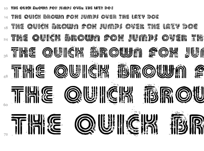Killed DJ font waterfall