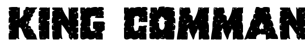 King Commando font preview