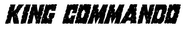 King Commando font preview