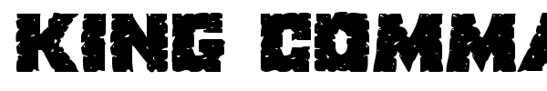 King Commando font preview