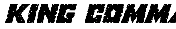 King Commando font preview