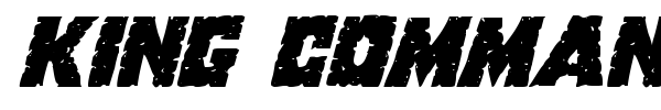 King Commando font preview