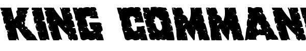 King Commando font preview
