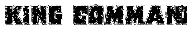 King Commando font preview
