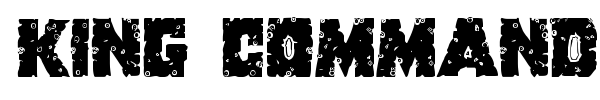King Commando font preview