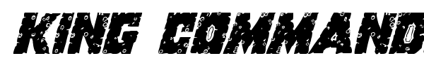 King Commando font preview