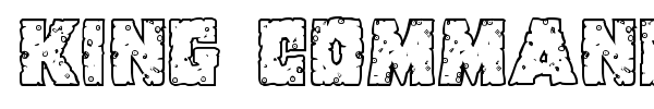 King Commando font preview