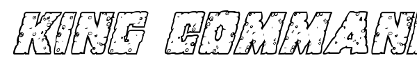 King Commando font preview