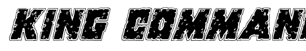 King Commando font preview